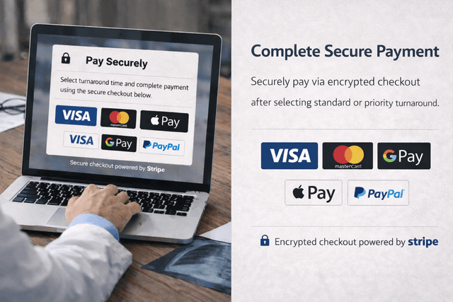 Choose turnaround and await invoice review